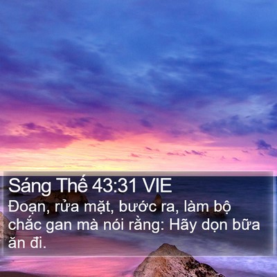 Sáng Thế 43:31 VIE Bible Verse Image
