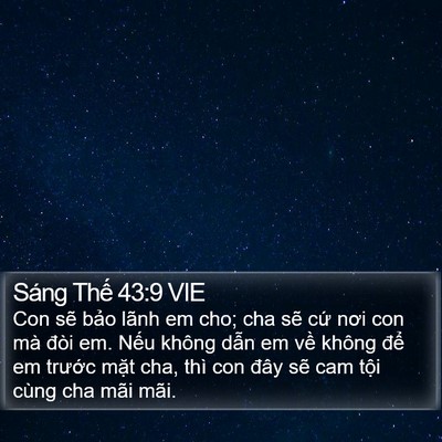 Sáng Thế 43:9 VIE Bible Verse Image