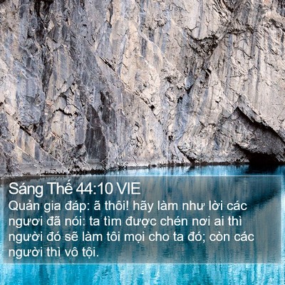 Sáng Thế 44:10 VIE Bible Verse Image