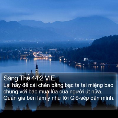 Sáng Thế 44:2 VIE Bible Verse Image