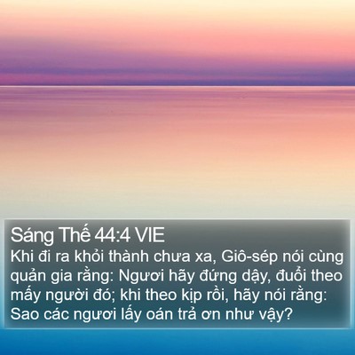 Sáng Thế 44:4 VIE Bible Verse Image