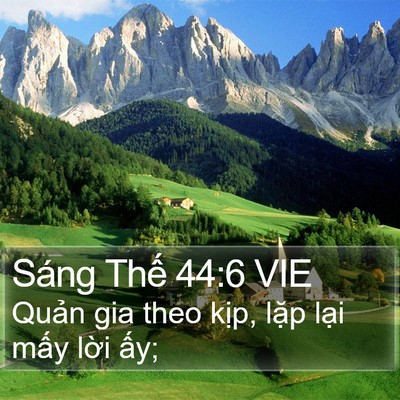 Sáng Thế 44:6 VIE Bible Verse Image