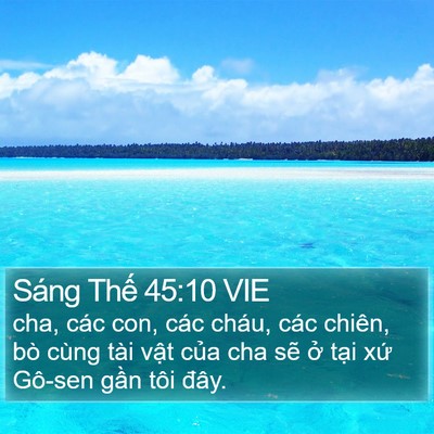 Sáng Thế 45:10 VIE Bible Verse Image