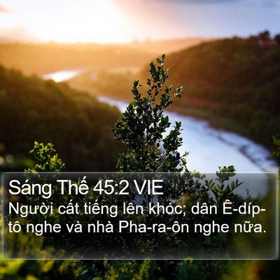 Sáng Thế 45:2 VIE Bible Verse Image