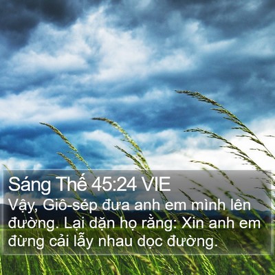 Sáng Thế 45:24 VIE Bible Verse Image