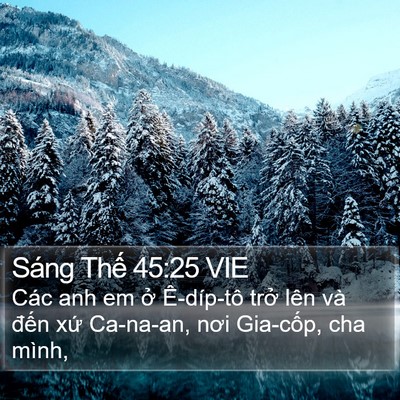 Sáng Thế 45:25 VIE Bible Verse Image