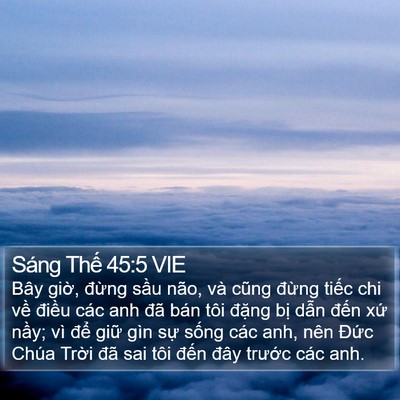 Sáng Thế 45:5 VIE Bible Verse Image