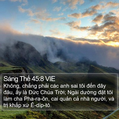 Sáng Thế 45:8 VIE Bible Verse Image