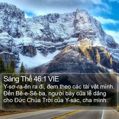 Sáng Thế 46:1 VIE Bible Verse Image