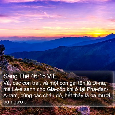 Sáng Thế 46:15 VIE Bible Verse Image
