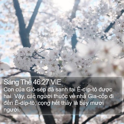 Sáng Thế 46:27 VIE Bible Verse Image