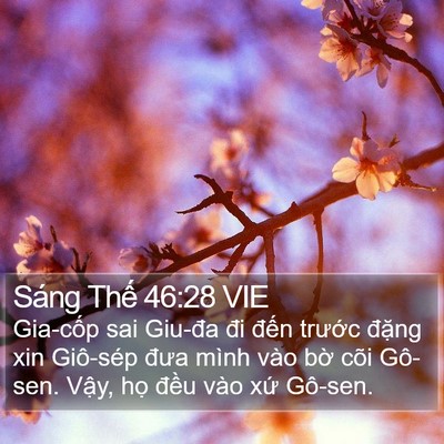 Sáng Thế 46:28 VIE Bible Verse Image