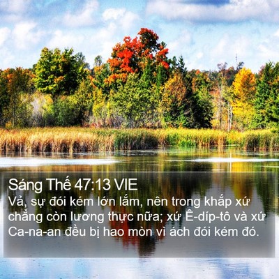 Sáng Thế 47:13 VIE Bible Verse Image