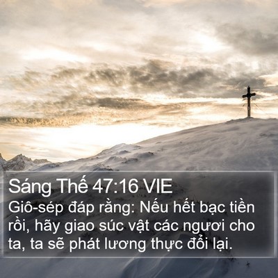 Sáng Thế 47:16 VIE Bible Verse Image