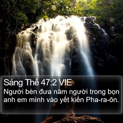 Sáng Thế 47:2 VIE Bible Verse Image