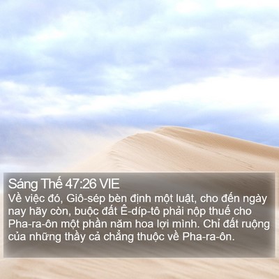 Sáng Thế 47:26 VIE Bible Verse Image