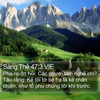 Sáng Thế 47:3 VIE Bible Verse Image