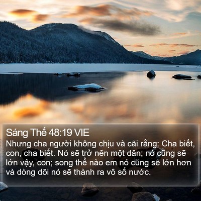 Sáng Thế 48:19 VIE Bible Verse Image