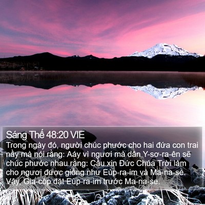 Sáng Thế 48:20 VIE Bible Verse Image