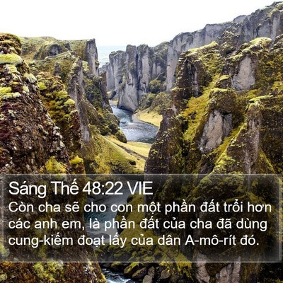 Sáng Thế 48:22 VIE Bible Verse Image