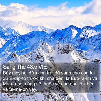 Sáng Thế 48:5 VIE Bible Verse Image