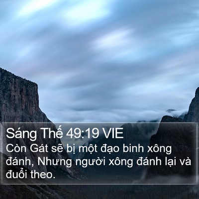 Sáng Thế 49:19 VIE Bible Verse Image