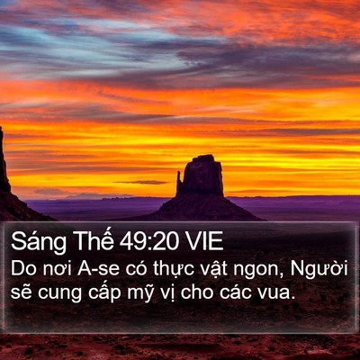 Sáng Thế 49:20 VIE Bible Verse Image