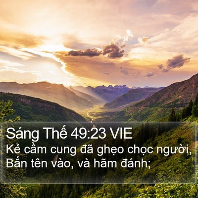 Sáng Thế 49:23 VIE Bible Verse Image