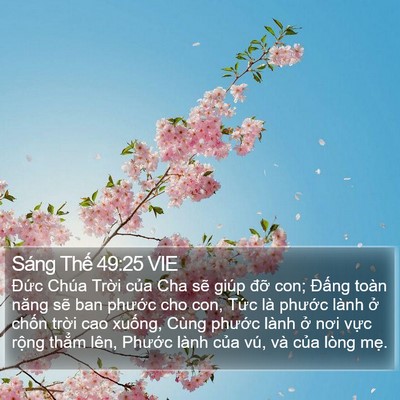 Sáng Thế 49:25 VIE Bible Verse Image