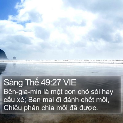 Sáng Thế 49:27 VIE Bible Verse Image