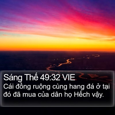 Sáng Thế 49:32 VIE Bible Verse Image