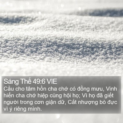 Sáng Thế 49:6 VIE Bible Verse Image