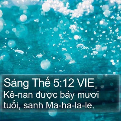 Sáng Thế 5:12 VIE Bible Verse Image
