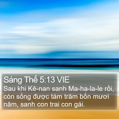 Sáng Thế 5:13 VIE Bible Verse Image
