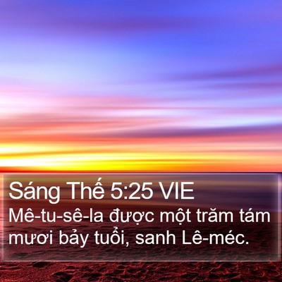 Sáng Thế 5:25 VIE Bible Verse Image