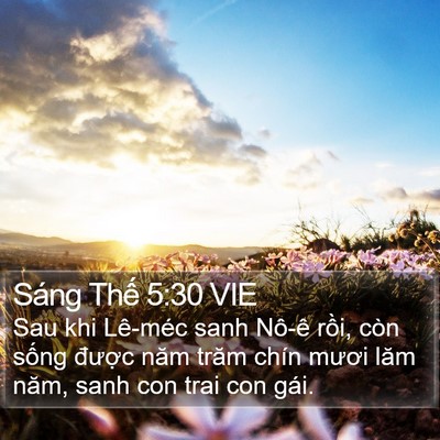 Sáng Thế 5:30 VIE Bible Verse Image