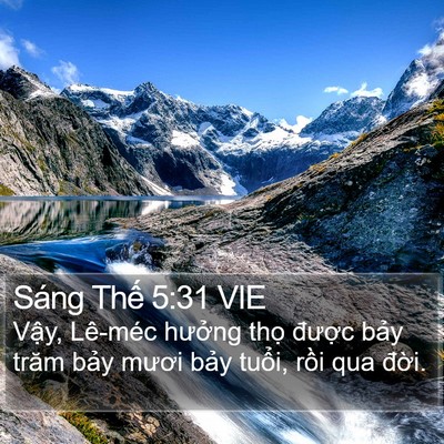 Sáng Thế 5:31 VIE Bible Verse Image