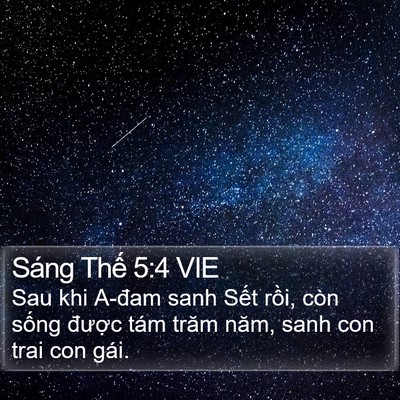 Sáng Thế 5:4 VIE Bible Verse Image