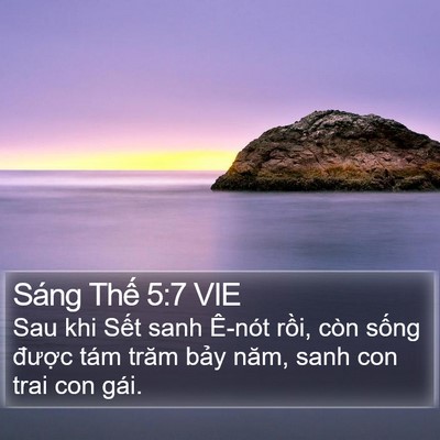 Sáng Thế 5:7 VIE Bible Verse Image