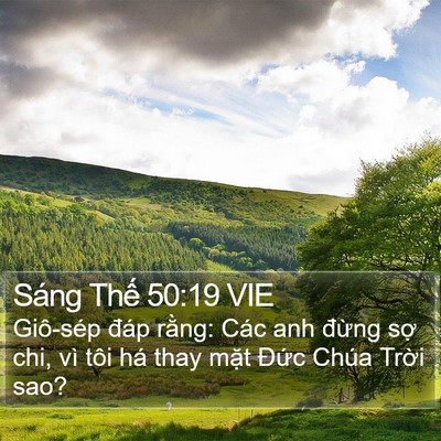 Sáng Thế 50:19 VIE Bible Verse Image