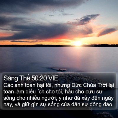 Sáng Thế 50:20 VIE Bible Verse Image