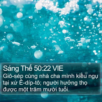 Sáng Thế 50:22 VIE Bible Verse Image