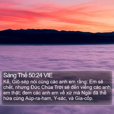 Sáng Thế 50:24 VIE Bible Verse Image