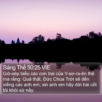 Sáng Thế 50:25 VIE Bible Verse Image