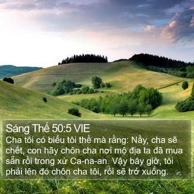 Sáng Thế 50:5 VIE Bible Verse Image