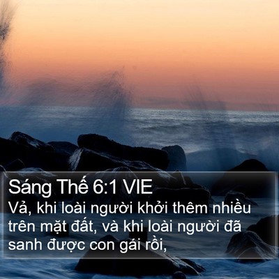 Sáng Thế 6:1 VIE Bible Verse Image