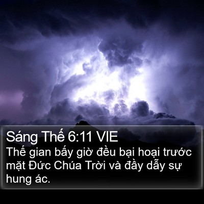 Sáng Thế 6:11 VIE Bible Verse Image