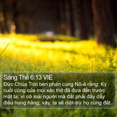 Sáng Thế 6:13 VIE Bible Verse Image
