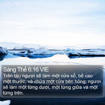 Sáng Thế 6:16 VIE Bible Verse Image
