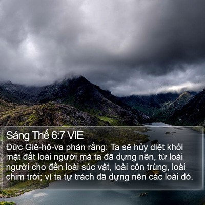 Sáng Thế 6:7 VIE Bible Verse Image